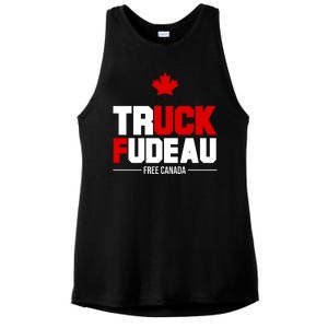 Truck Fudeau Fuck Free Canada Ladies PosiCharge Tri-Blend Wicking Tank