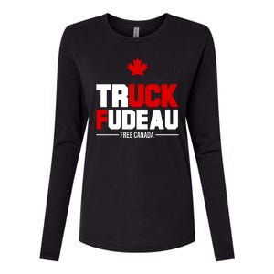 Truck Fudeau Fuck Free Canada Womens Cotton Relaxed Long Sleeve T-Shirt