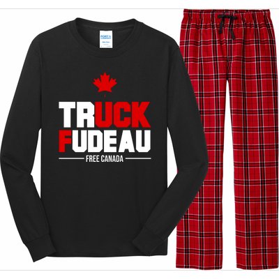 Truck Fudeau Fuck Free Canada Long Sleeve Pajama Set