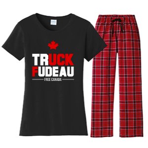 Truck Fudeau Fuck Free Canada Women's Flannel Pajama Set