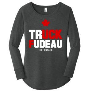 Truck Fudeau Fuck Free Canada Women's Perfect Tri Tunic Long Sleeve Shirt