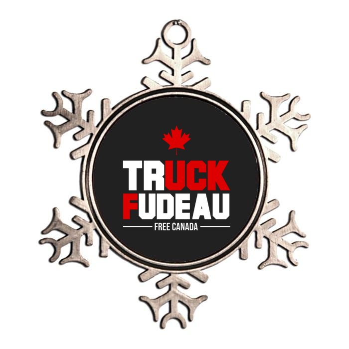 Truck Fudeau Fuck Free Canada Metallic Star Ornament