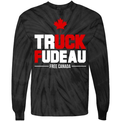 Truck Fudeau Fuck Free Canada Tie-Dye Long Sleeve Shirt