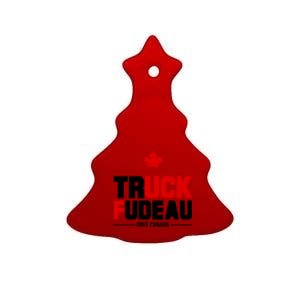 Truck Fudeau Fuck Free Canada Ceramic Tree Ornament