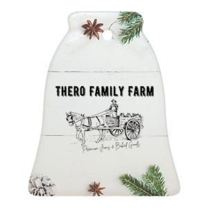 Thero Family Farm Ceramic Bell Ornament