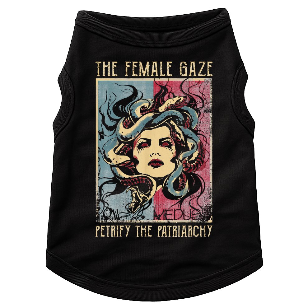 The Female Gaze Petrify The Patriarchy Medusa Doggie Tank