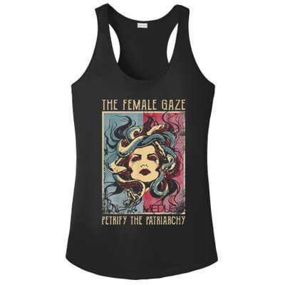 The Female Gaze Petrify The Patriarchy Medusa Ladies PosiCharge Competitor Racerback Tank