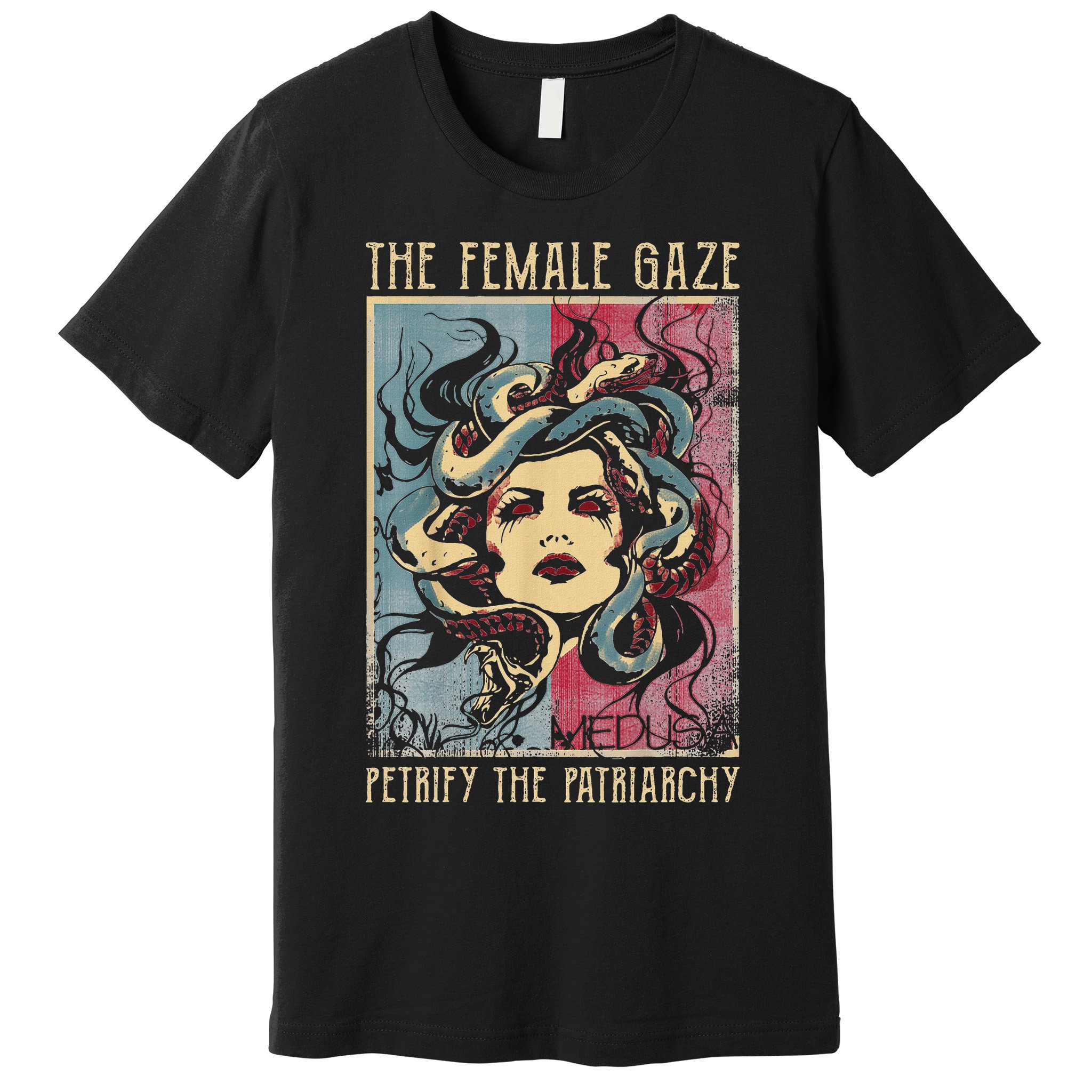 The Female Gaze Petrify The Patriarchy Medusa Premium T-Shirt