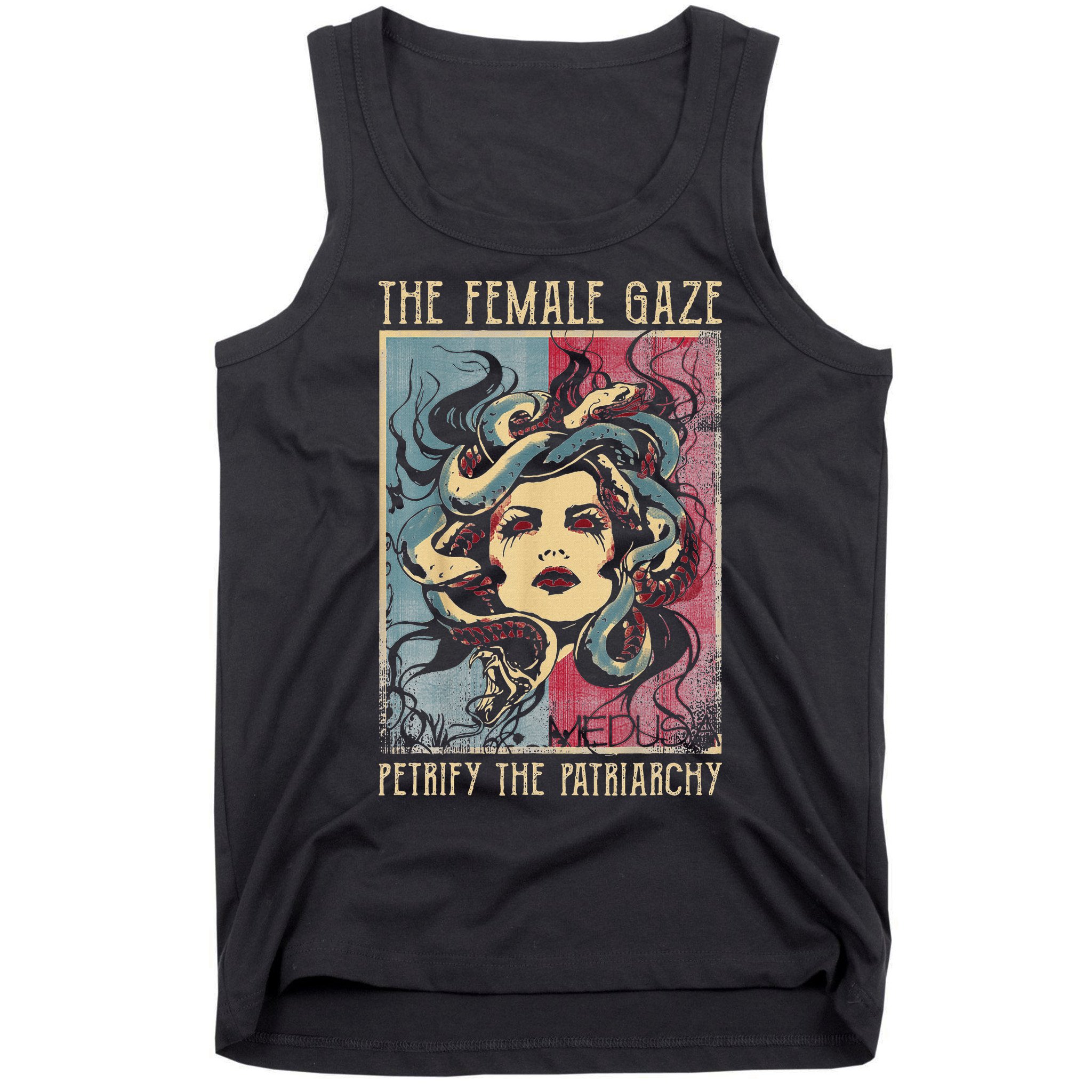 The Female Gaze Petrify The Patriarchy Medusa Tank Top