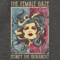 The Female Gaze Petrify The Patriarchy Medusa Vector Backpack