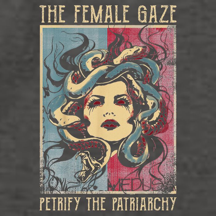 The Female Gaze Petrify The Patriarchy Medusa Vector Backpack