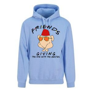 Turkey Friends Giving Happy Friendsgiving Funny Thanksgiving Unisex Surf Hoodie