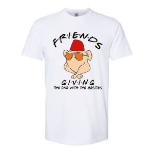 Turkey Friends Giving Happy Friendsgiving Funny Thanksgiving Softstyle CVC T-Shirt