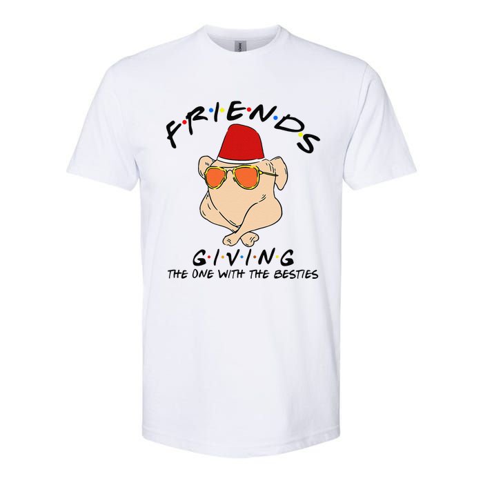 Turkey Friends Giving Happy Friendsgiving Funny Thanksgiving Softstyle CVC T-Shirt