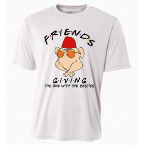 Turkey Friends Giving Happy Friendsgiving Funny Thanksgiving Cooling Performance Crew T-Shirt