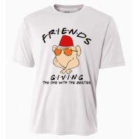 Turkey Friends Giving Happy Friendsgiving Funny Thanksgiving Cooling Performance Crew T-Shirt