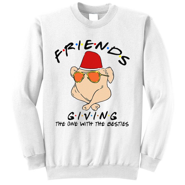 Turkey Friends Giving Happy Friendsgiving Funny Thanksgiving Sweatshirt