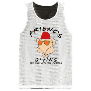 Turkey Friends Giving Happy Friendsgiving Funny Thanksgiving Mesh Reversible Basketball Jersey Tank