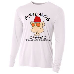 Turkey Friends Giving Happy Friendsgiving Funny Thanksgiving Cooling Performance Long Sleeve Crew