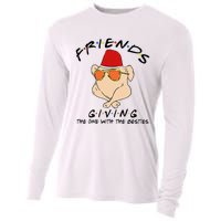 Turkey Friends Giving Happy Friendsgiving Funny Thanksgiving Cooling Performance Long Sleeve Crew