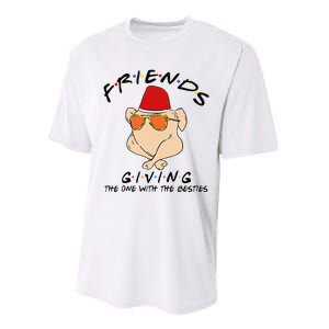 Turkey Friends Giving Happy Friendsgiving Funny Thanksgiving Performance Sprint T-Shirt