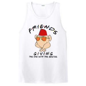 Turkey Friends Giving Happy Friendsgiving Funny Thanksgiving PosiCharge Competitor Tank