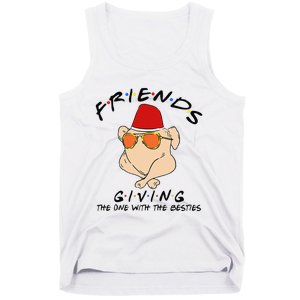 Turkey Friends Giving Happy Friendsgiving Funny Thanksgiving Tank Top