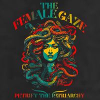 The Female Gaze Petrify The Patriarchy Medusa 7 Panel Mesh Trucker Snapback Hat