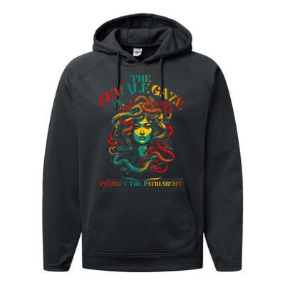 The Female Gaze Petrify The Patriarchy Medusa Performance Fleece Hoodie