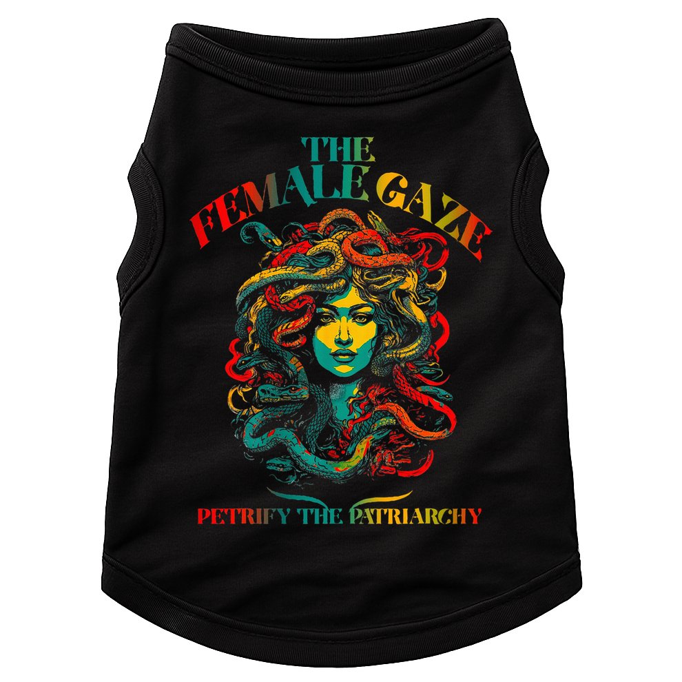 The Female Gaze Petrify The Patriarchy Medusa Doggie Tank