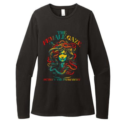 The Female Gaze Petrify The Patriarchy Medusa Womens CVC Long Sleeve Shirt