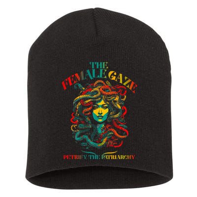 The Female Gaze Petrify The Patriarchy Medusa Short Acrylic Beanie