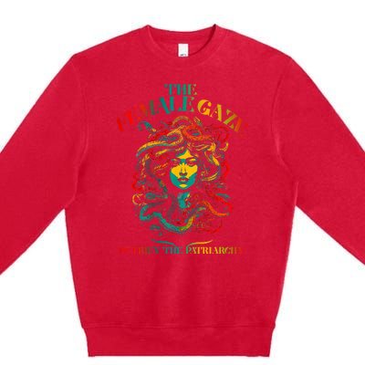 The Female Gaze Petrify The Patriarchy Medusa Premium Crewneck Sweatshirt