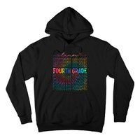 Team Fourth Grade Tie Dye Back To School 4th Grade Teacher Hoodie