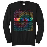 Team Fourth Grade Tie Dye Back To School 4th Grade Teacher Sweatshirt