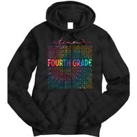 Team Fourth Grade Tie Dye Back To School 4th Grade Teacher Tie Dye Hoodie