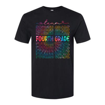 Team Fourth Grade Tie Dye Back To School 4th Grade Teacher Softstyle CVC T-Shirt