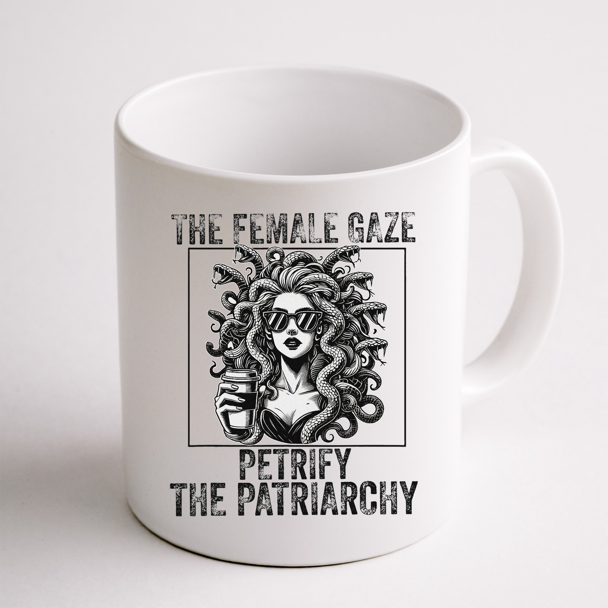 The Female Gaze Petrify The Patriarchy Medusa Feminisit Mug