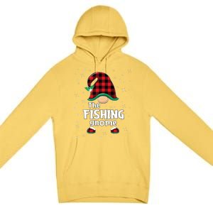 The Fishing Gnome Funny Matching Family Christmas Xmas Holiday Premium Pullover Hoodie