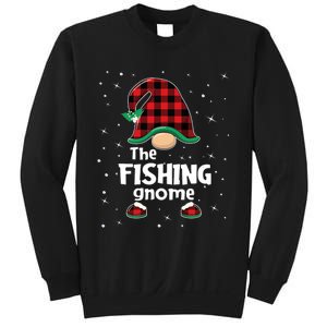 The Fishing Gnome Funny Matching Family Christmas Xmas Holiday Sweatshirt