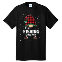 The Fishing Gnome Funny Matching Family Christmas Xmas Holiday Tall T-Shirt