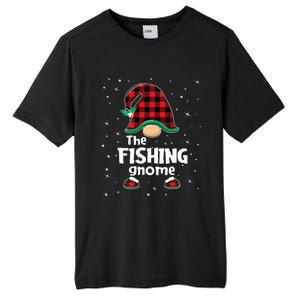 The Fishing Gnome Funny Matching Family Christmas Xmas Holiday Tall Fusion ChromaSoft Performance T-Shirt