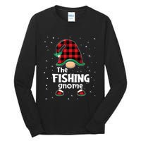 The Fishing Gnome Funny Matching Family Christmas Xmas Holiday Tall Long Sleeve T-Shirt