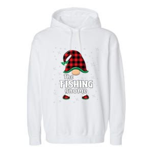 The Fishing Gnome Funny Matching Family Christmas Xmas Holiday Garment-Dyed Fleece Hoodie