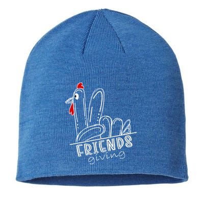 Turkey Friends Giving Happy Friendsgiving Funny Thanksgiving Funny Gift Sustainable Beanie