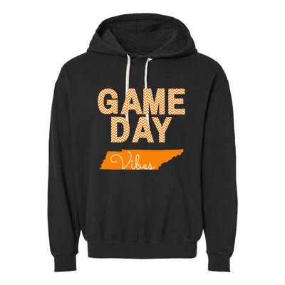 Tennessee Football Game Day Vibes Fall Tailgate Garment-Dyed Fleece Hoodie