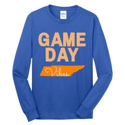 Tennessee Football Game Day Vibes Fall Tailgate Tall Long Sleeve T-Shirt