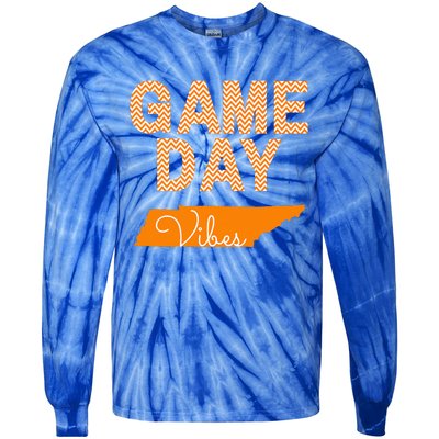 Tennessee Football Game Day Vibes Fall Tailgate Tie-Dye Long Sleeve Shirt