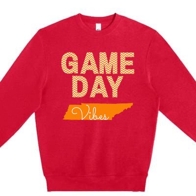 Tennessee Football Game Day Vibes Fall Tailgate Premium Crewneck Sweatshirt