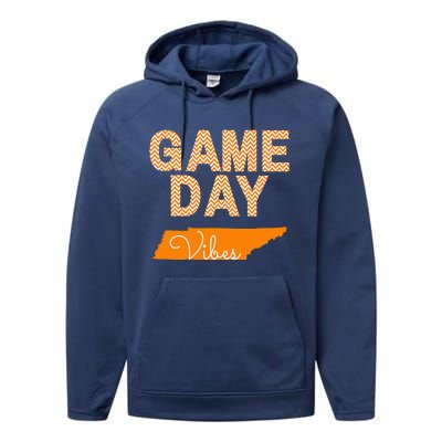 Tennessee Football Game Day Vibes Fall Tailgate Performance Fleece Hoodie